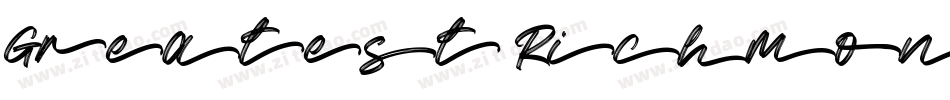 Greatest Richmond Alternate Two字体转换